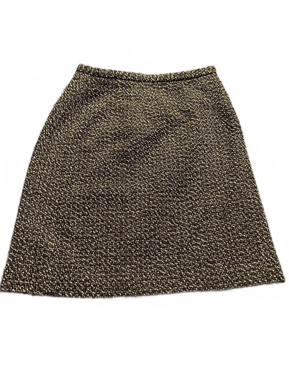 J. G. Hook Women's Size 6P Brown Acrylic Polyester Blend A-Line Skirt